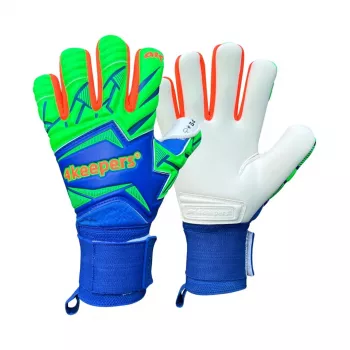4Keepers Force V5.25 Twist HNC vartininko pirštinės mėlynos-žalios spalvos, dydis 9.5