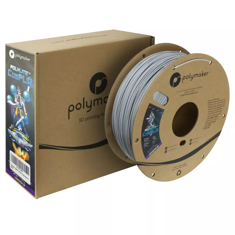 Polymaker PA07045 CosPLA Version B filamentas PLA, lengvai šlifuojamas, geras dažų sukibimas, 1,75 mm