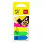 DELI Stick Up lipdukai-knygų žymekliai PP 50x12 mm, 100 lapelių, įvairių spalvų (D338199)