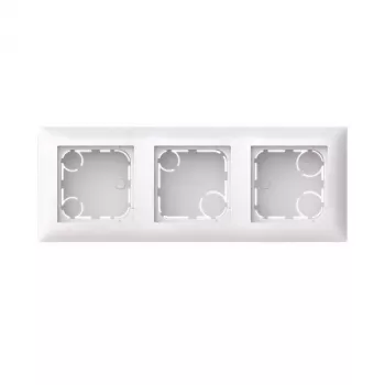ABB Busch-balance SI paviršinio montavimo korpusas, 3 modulių, plokščias dizainas, studio white 2TKA00005516