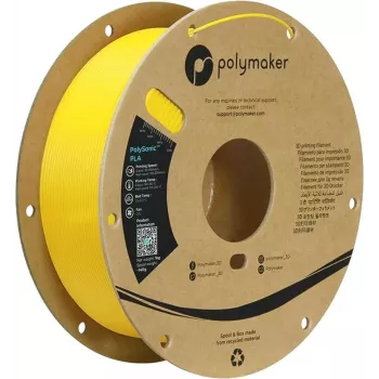 Polymaker PolySonic PLA High-Speed 3D spausdinimo gija 1,75 mm geltona 1 kg (PA12006)