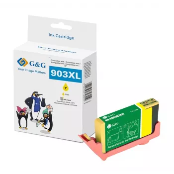 G&G suderinama HP 903XL geltona rašalo kasetė (T6M11AE, 18846)