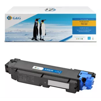G&G suderinama tonerio kasetė Kyocera TK-5140C cyan (17185)