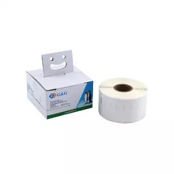G&G tiesioginio terminio spausdinimo adresų etiketės 41 x 89 mm, baltos, nuolatinės, 300/ritė, skirtos DYMO 11356/S0722560 BM-D-G-11356