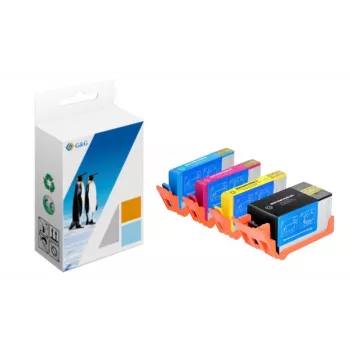 G&G 1P9340 suderinamas rašalo kasečių rinkinys Epson 16XL - juoda, žydra, purpurinė, geltona (4 vnt. paketas, didelės talpos)