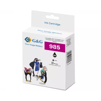 G&G suderinama rašalo kasetė Brother LC-985BK juoda (18821)