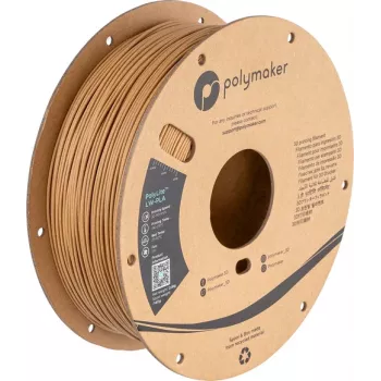 Polymaker PolyLite LW-PLA 1.75mm juodas 0.8kg (PA08004)