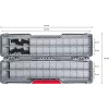 Bosch Accessories 2607011826 tarpinė dėžė L-BOXX sistemai (antracito spalvos)