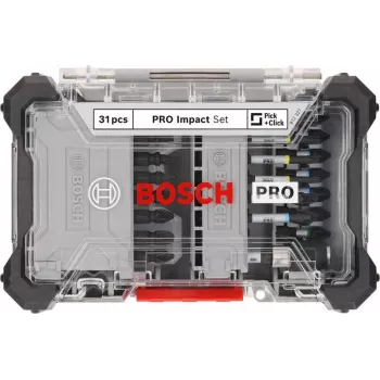 Bosch PRO Impact Control 31 dalių atsuktuvų antgalių rinkinys PH PZ T TH H 25 mm 2608521U71