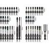 Bosch 2608521U79 34 dalių grąžtų ir atsuktuvų antgalių rinkinys su magnetiniu universaliuoju laikikliu, X-Line dėklas