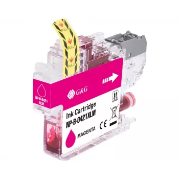 G&G suderinama magenta rašalo kasetė Brother LC421XLM (500 puslapių, didelės talpos) 20557
