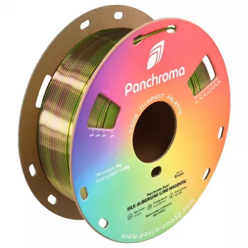 Polymaker Panchroma PLA Dual Silk Aubergine filamentas 1,75 mm 1 kg (lime-magenta)