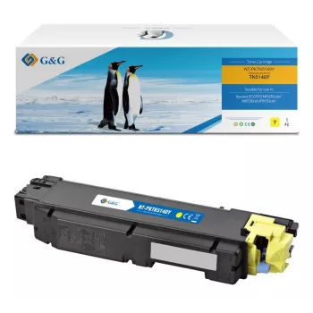 G&G suderinama tonerio kasetė Kyocera TK-5140Y (geltona, 5 000 psl.) 17187