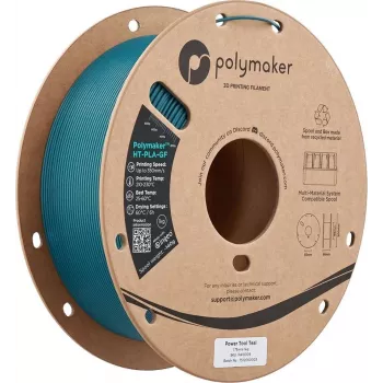Polymaker HT-PLA-GF stiklo pluoštu armuotas PLA kaitinimo siūlas 1,75 mm 1 kg juodas PA18009