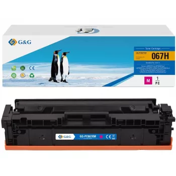 G&G XL suderinama tonerio kasetė su Canon 067H magenta (21619)