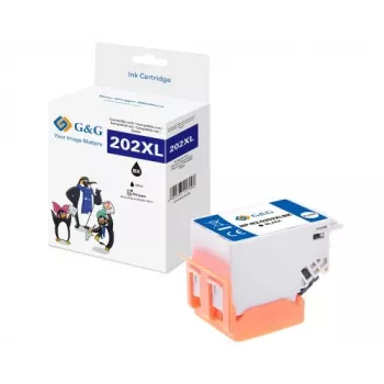 G&G XL rašalo kasetė, suderinama su Epson 202XL, juoda (15175)