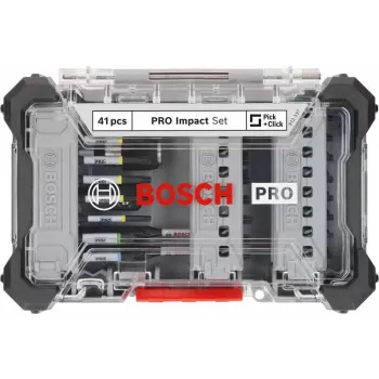 Bosch 2608521U78 36 dalių Impact Control atsuktuvų antgalių rinkinys su greito atleidimo ir magnetiniais laikikliais
