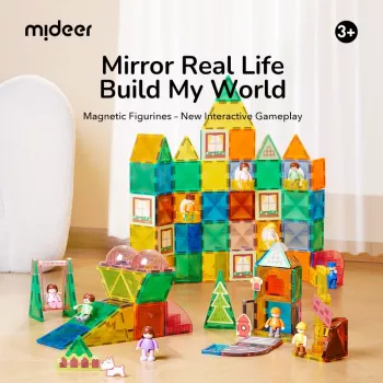 Mideer „Šeima“ MD1640 magnetinis rinkinys, 32 dalys