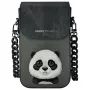 Nimmy Big Eyed Pet 2.0 Panda telefonų krepšys per petį - juoda PU oda