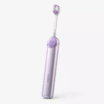 RANVOO PQ5 Pure Sonic elektrinis dantų šepetėlis, violetinis, 5 režimai, 4 šepetėlio galvutės, USB įkrovimas