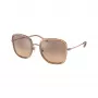 Tory Burch TY6101 33683D moteriški akiniai nuo saulės, tamsiai havajinio rašto rėmelis, rudi gradientiniai lęšiai, 53 mm
