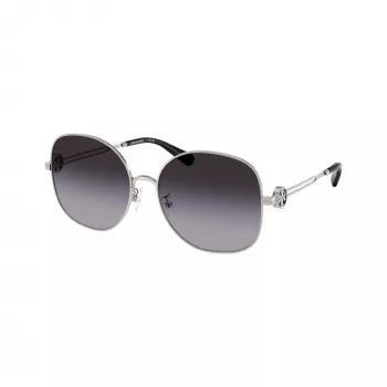 Tory Burch TY6112-32748G moteriški akiniai nuo saulės, tamsaus havajiečių rašto rėmelis, rudi gradientiniai lęšiai, 56/16/140 mm