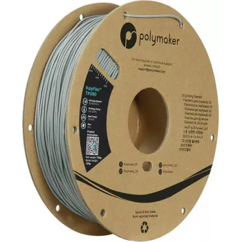 Polymaker PolyFlex TPU90 lankstus TPU filamentas 1,75 mm 750 g pilkas PD02003