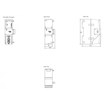 Siemens SIMATIC S7-1200 CM 1241 RS485 ryšio modulis 6ES72411AH320XB0
