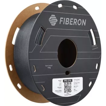 Polymaker Fiberon PPS-CF10 3D spausdinimo gija (FM01001) – 1,75 mm, 500 g, juoda