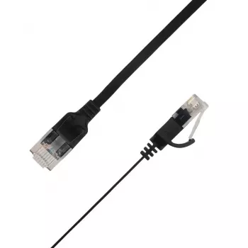 LinkIT Plokščias U/UTP Cat6A juodas 1,5 m (UTP-FL6A-00150-BLK)