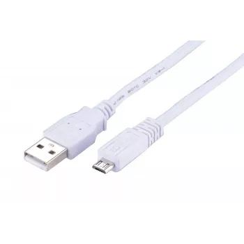 LinkIT USB 2.0 A – Micro-B kabelis, 5 m, baltas CUSBAMMBM-050-W