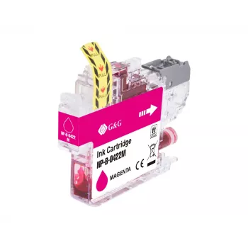 G&G suderinama rašalo kasetė Brother LC422M magenta (550 puslapių) 20582