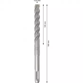 BOSCH 2608833905 PRO SDS Plus-5X gręžtuvas plaktukinis 12x100x160 mm