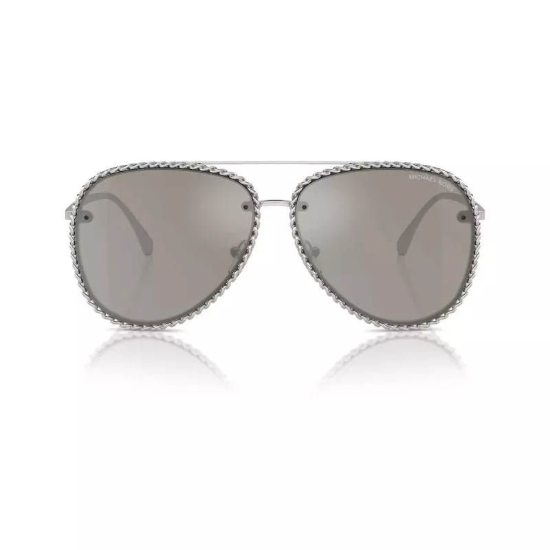 Michael Kors moteriški akiniai nuo saulės MK114718936G5 auksiniai drugelio formos 59/13/140 mm