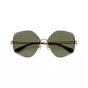 Tory Burch TY6111-334371 moteriški akiniai nuo saulės, tamsaus havano rėmelis, rudi gradientiniai lęšiai, 56/16/140 mm