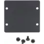 Kramer W-2BLANK juodas priekinis tuščias įdėklas sieninėms plokštėms (2 išpjovos) 85-00705090