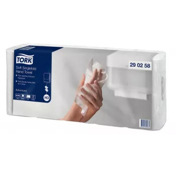 Tork Advanced H3 Z-Fold popieriniai rankšluosčiai, 2 sluoksnių, balti (290258) – 3750 rankšluosčių