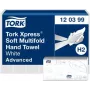 TORK Xpress H2 Advanced daugiasluoksnės rankšluosčių servetėlės, 2 sluoksnių, baltos, 2850 lapų (120399)