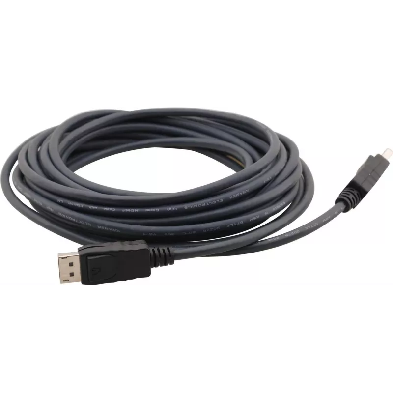 Kramer C-MDPM/MDPM DisplayPort kabelis, vyriškas-vyriškas, 4,6 m, juodas, 97-1717015