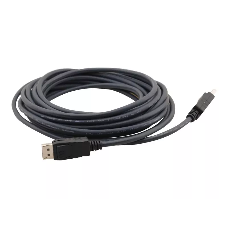 Kramer C-MDPM/MDPM DisplayPort kabelis, vyriškas-vyriškas, 4,6 m, juodas, 97-1717015