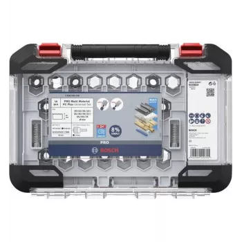 Bosch 2608594426 Progressor for Wood and Metal 11 dalių kiaurymių pjūklų rinkinys (20-76 mm) su Power Change adapteriais ir centravimo grąžtais
