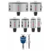 Bosch Progressor medienai ir metalui skirtų kiaurymių pjūklų rinkinys, 7 dalys, 20-114 mm skersmuo, Power Change įtvaras, HSS bimetalinis, su dėklu 2608594431