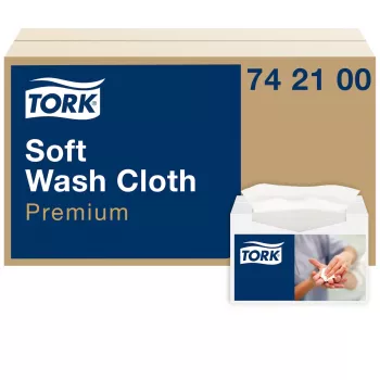 Tork Premium Soft plovimo servetėlės 1 sluoksnio baltos, 1080 vnt. (742100)
