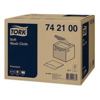 Tork Premium Soft plovimo servetėlės 1 sluoksnio baltos, 1080 vnt. (742100)