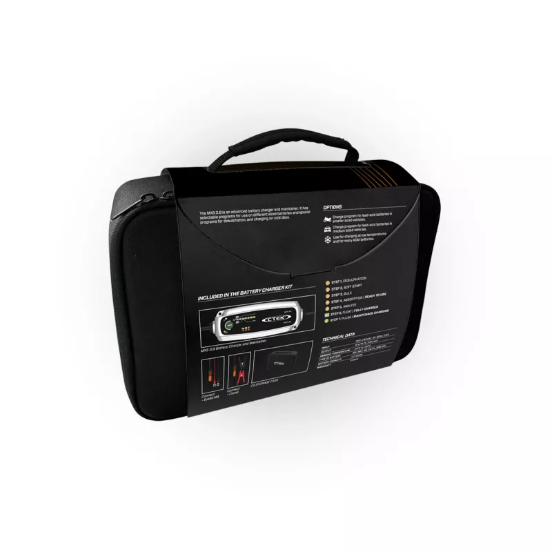 CTEK MXS 3.8 Power Kit 40-765 automatinis 12V 3.8A IP65 automobilio akumuliatoriaus įkroviklis