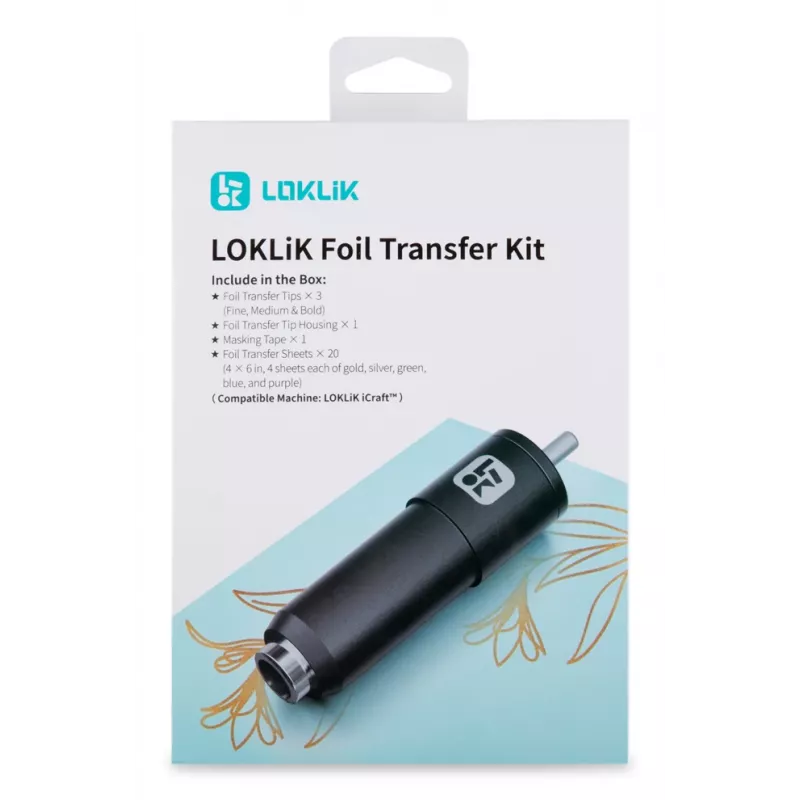 LOKLiK folijos perkėlimo pradinis rinkinys SG-KZJPJ-0021, 20 lapų 100x150 mm, skirtas Crafter