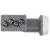 AXING SCO 4-10 Quattro LNB su 40 mm tiekimo galvute, 4 išėjimais, UHD/3D paruoštas SCO00410