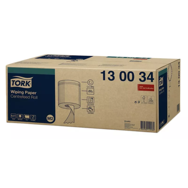 Tork Premium M2 centrinio išvyniojimo valymo popieriaus ritinėliai, balti, 1 sluoksnio, 471 lapas, 6 ritinėliai (130034)