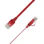 LinkIT plokščias U/UTP Cat6A raudonas 5m AWG (UTP-FL6A-00500-RD)