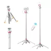 ULANZI MT-44 M MagSafe trikojis selfie lazdelė su Bluetooth nuotolinio valdymo pulteliu, 149 cm, balta